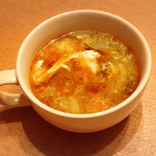 味付けもずく使用☆酸辣湯スープ